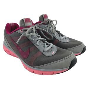 Nike (7.5) Air Total Core TR Gray Pink Training Shoes Sneakers 2012 488111-008